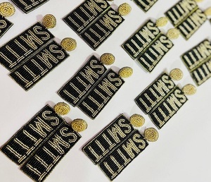 Elegantes pendientes de cuentas hechos a mano, zapatos exclusivos, joyería de moda de diseñador, pendientes largos colgantes para mujeres para eventos nocturnos - Product Image 5