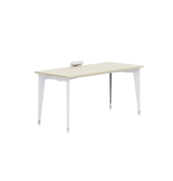 Système de bureau moderne double face en aluminium OMNI avec bancs à dossier ergonomique et poutre centrale – Mobilier de bureau modulaire
