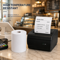 Kertas Kasir Thermal 80x70mm Single Ply Gulungan Struk POS Printer ATM Perlengkapan Tiket Supermarket