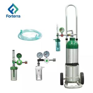 Oksijen gaz tüpü için yüksek kaliteli taşınabilir alüminyum silindir arabası çelik tıbbi oksijen silindiri arabası - Product Image 4