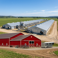 Structure en acier spéciale pour hangar agricole, abri pour bovins, moutons, porcs, robuste, durable, ultra performante en termes de coût