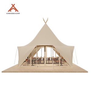 Kawagebo Kamp Personnalisé 16 ㎡   Tente <span class=keywords><strong>tipi</strong></span> de luxe premium en tissu Oxford transparent pour camping - Product Image 5