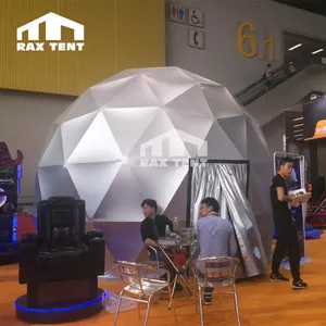 6m mezza geodetica tenda a cupola per la proiezione, eventi con tubo in acciaio inox, di proiezione cupola in fabbricazione della cina per la vendita
