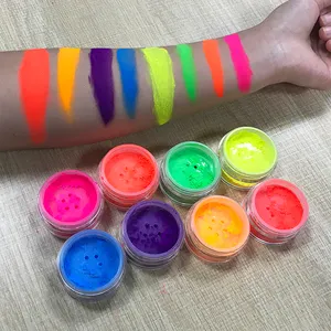 Hot Selling Hoge Pigment Kleurrijke Losse Poeder Enkele Neon Oogschaduw