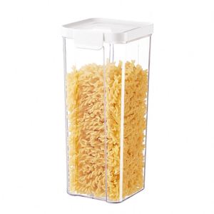 Food Grade Kitchen Storage <b>Rack</b> Leak-Proof Sealed Plastic Storage Box Kitchen Jar Cereal Snack Pasta Dry Food Storage Canister - Product Image 5