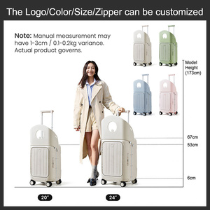 <span class=keywords><strong>Valise</strong></span> pour bébé RoHS avec siège à roulettes, double frein, roues et ceinture de sécurité, bagages pour enfants, cadre en aluminium, sacs de voyage pour enfants - Product Image 6