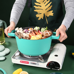 Pentole antiaderenti da cucina con fondo rinforzato pentole antiaderenti a Gas a induzione pentole set di pentole con potente compatibilità - Product Image 2