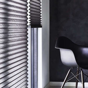 Stores alvéolaires de luxe beiges intégrés, en polyester, style Art Déco, écologiques, imperméables, pour fenêtres coulissantes - Product Image 2
