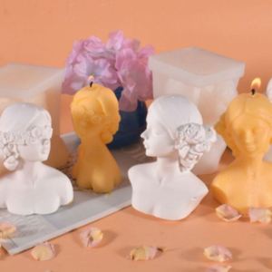 Moule en silicone pour résine et savon, motif Portrait de fille attachée aux yeux, pour la fabrication de bougies - Product Image 2