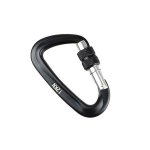 Mosqueton de type D RICHWITS en aluminium aéronautique 7075, crochet de sécurité pour l'escalade en plein air avec une capacité de 12 KN - Product Image 1