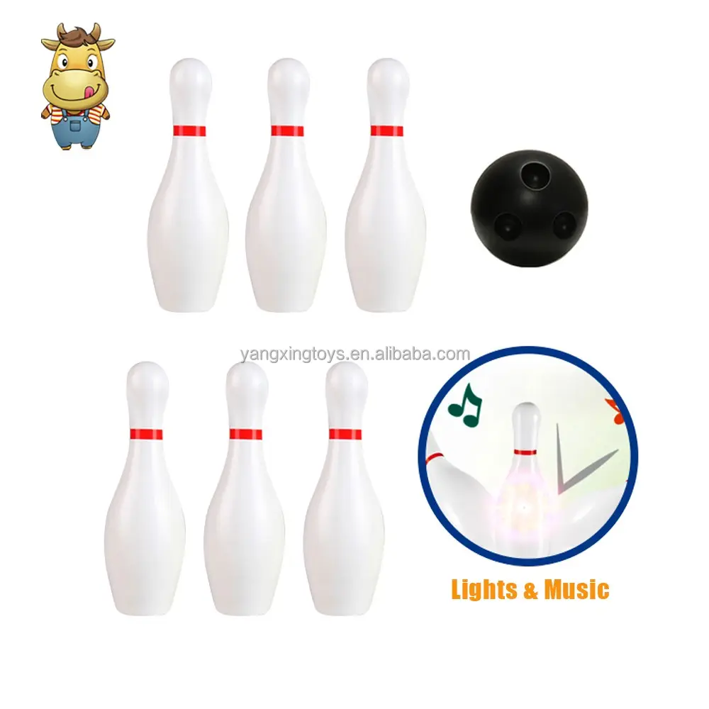 Set di giocattoli a 6 pin con luci suoni musicali gioco classico a sfera per bambini esercizio interazione genitore-figlio