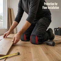 Genouillère SFT OEM professionnelle 600D+ légère en mousse EVA, respirante, avec fermeture auto-agrippante pour protection de la rotule et du ménisque