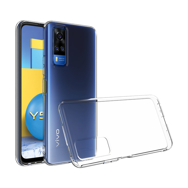 For Vivo Y51 2020 TPU Clear Case 2.0mm - B2B Wholesale, MOQ 10, Factory Direct, Stock Full