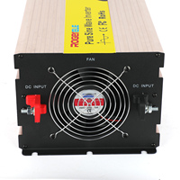 ROGERELE Onduleur Solaire 4000W pour Voiture - Entrée 12V/24V/48V Onde Sinusoïdale Pure Télécommande Portable pour Usage Automobile et Moteur
