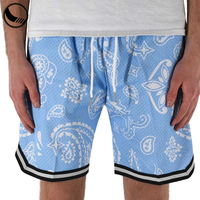 Shorts de basketball personnalisés en velours côtelé rose pour hommes, avec broderie et sublimation, pour dropshipping