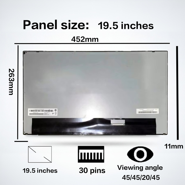 Original 19.5 Inch M195XTN01.0 M195RTN01.0 LM195WX1-SLC1 LCD Display Replacement Panel
