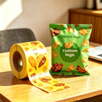 Op maat gemaakte bedrukte plastic zakjes (70g) voor gedroogde bananen, mango's, ananas en chips van ander gedroogd fruit, geschikt voor aardappelchips.