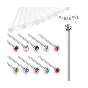 G23-anillo sólido de titanio, GEMA, cola de pez, nariz - Product Image 1