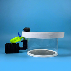 Viskom rond drijvend roestvrijstalen gaasbodem acryl goudvis kweek isolatie mini papegaaienbroedmachine - Product Image 2