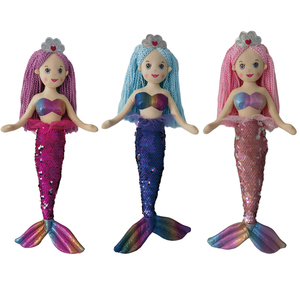 <span class=keywords><strong>Muñeca</strong></span> Princesa Sirenita de 45 cm al por Mayor con Lentejuelas Suaves, Peluche de Trapo para Regalo de Cumpleaños para Niñas - Product Image 4