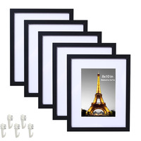 Personnalisé 4x6 5x7 8x10 9x12 A4 A3 Noir Table Tenture Murale Pvc Plastique Mdf Bois Massif Photo Cadre pour Décoration Maison