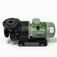 Pompe à eau centrifuge industrielle K AMX-542FGACV-1 2 pouces PP+GF 2 CV pour liquides acides, entraînement magnétique, moteur triphasé 220/380V 430
