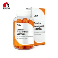 Gummies de créatine monohydrate OEM pour le soutien et la force musculaire, 60 gummies, complément alimentaire GMP