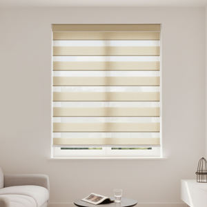 Estilo europeo agradable a la piel 5% tela de apertura Smart Home Zebra Dual Sheer Shades Blinds <span class=keywords><strong>para</strong></span> la habitación de los niños - Product Image 1