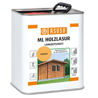 Fabriqué en Allemagne, marque Asuso, teinture pour bois ML P20 - Brun doré 2,5L, peinture pour meubles en bois, revêtement par sublimation
