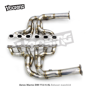 Colector de escape de acero inoxidable SUS304 de fábrica para Aston Martin DB9 V12 6.0L 2012-2016, tubo de escape - Product Image 5