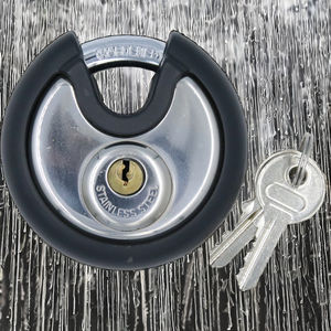 カスタマイズ可能なドア用70mm防水ゴムで覆われた特別な月のタイプ304ステンレス鋼のディスカスロック - Product Image 3