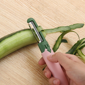 Pelador de frutas multifuncional creativo, pelador doméstico, pelador de frutas 2 en 1 para cocina, pelador de acero inoxidable - Product Image 2