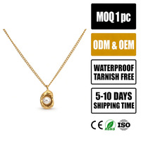 Collier en chaîne de bambou avec perles pour femmes, plaqué or 18 carats, acier inoxydable, bijoux européens et américains, cadeau tendance