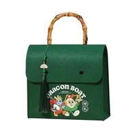 Nouveau sac fourre-tout ethnique haut de gamme en non-tissé personnalisé pour le Festival des Bateaux-Dragons, boîte cadeau Zongzi, style chinois