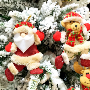 Decorazioni Natalizie: Babbo Natale Danzante, Pupazzo di Neve, Cervo e <span class=keywords><strong>Orso</strong></span> in Tessuto, <span class=keywords><strong>Altezza</strong></span> 31-50cm per Alberi di Natale (Per Bambini da 0 a 24 Mesi) - Product Image 2