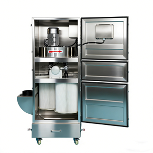 स्टेनलेस स्टील के निर्माण धुआं कलेक्टर आसान संचालित औद्योगिक धूल कलेक्टर - Product Image 3