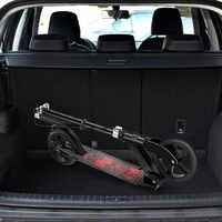 Trottinette pliable à deux roues pour enfants de 8 à 12 ans, meilleur prix, grandes roues, corps en plastique et alliage, idéale pour les voyages urbains