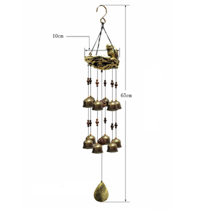 กระดิ่งลมรังนกเรซิ่น ของตกแต่งบ้าน ระฆังแขวนสวนกลางแจ้ง - Product Image 6