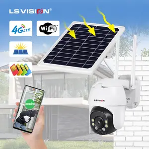LS 비전 뜨거운 판매 모션 감지 태양 카메라 저전력 8w 태양 CCTV 네트워크 카메라
