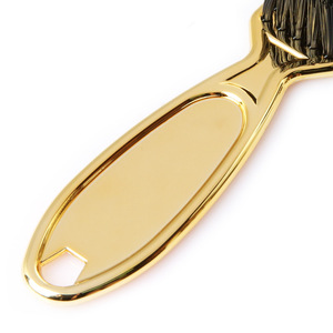 Gold Plated Hair <b>Brush</b> Boar Bristle Oblong Shape Paddle Type For Hair Trimming And Styling Tool - Product Image 3