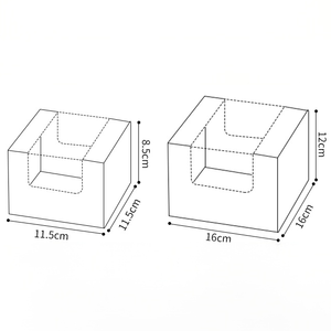 Boîtes d'emballage pour gâteaux blancs en gros, Saint-Valentin, mariage, mousse, pudding, grandes et petites boîtes à fenêtre pour la décoration <span class=keywords><strong>de</strong></span> gâteaux - Product Image 5