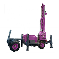 Machine de forage de puits d'eau profonde de 200 m, équipement d'irrigation agricole, équipement de forage d'eau portable, plateforme de forage de puits d'eau