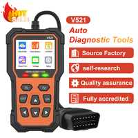 Lonauto V521 OBD II/EOBD Clear Code Handheld Mini herramienta de diagnóstico de coche lector de código de falla inteligente Universal 9 protocolo compatible
