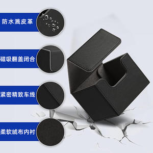 Boîte <span class=keywords><strong>de</strong></span> rangement pour <span class=keywords><strong>cartes</strong></span> en cuir PU PTCG Yu-Gi-Oh pour Commander <span class=keywords><strong>Deck</strong></span> 140+ <span class=keywords><strong>cartes</strong></span> - Product Image 2