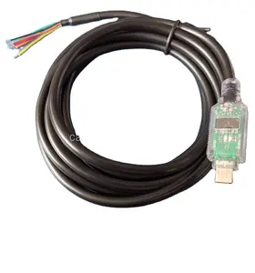 微型USB到RS232 DB9串行适配器电缆