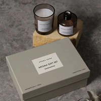 AIKUN Coffret Cadeau Bougies d'Aromathérapie pour la Maison avec Logo Personnalisé, Diffuseur à Bâtonnets de Luxe et Emballage Cadeau