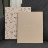 Libro de Recuerdos Deportivos con Logotipo Personalizado, Totalmente Personalizable, con Estampado en Lámina Dorada, Diario de Recuerdos de Lino con Caja de Regalo