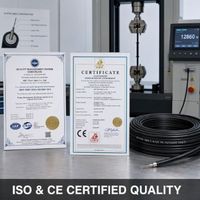 Vente directe usine – Câble à fibres optiques 12 ou 24 cœurs OM1/OM2/OM3/OM4 pour pose intérieure et ponteuse – -40~+70°C