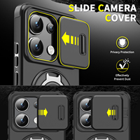 Casing Ponsel Kamera Geser untuk Redmi 15A Note 15 14 13 Turbo 5 4 untuk Xiaomi 17T 15T 14T POCO X8 C81 C85 Pro Plus Penutup Belakang