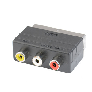 Cantell 21Pin SCART erkek dönüştürmek 3RCA kadın ses Video Scart çıkışı Port dönüştürücü TV adaptörü - Product Image 2
